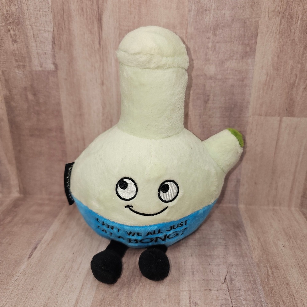 Punchkins Cant We All Just Get A Bong Novelty Weighted Plush Toy